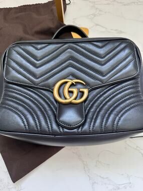 Gucci GG Marmont Matelassé Top Handle and Crossbody Bag